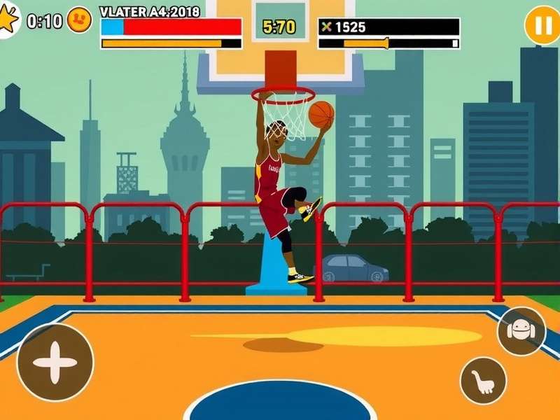 Kolkata Dunk Commander gameplay screenshot showing dunking action